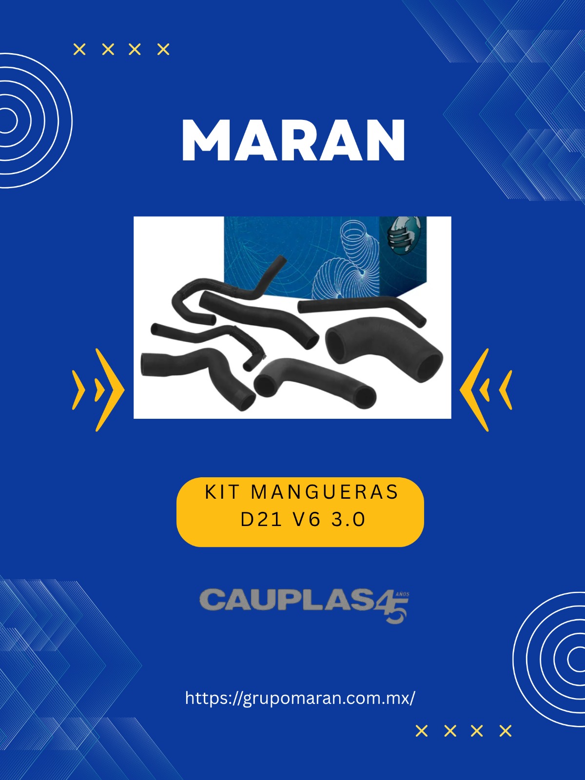 KIT DE MANGUERAS NISSAN D21 V6 3.0 1990-1996