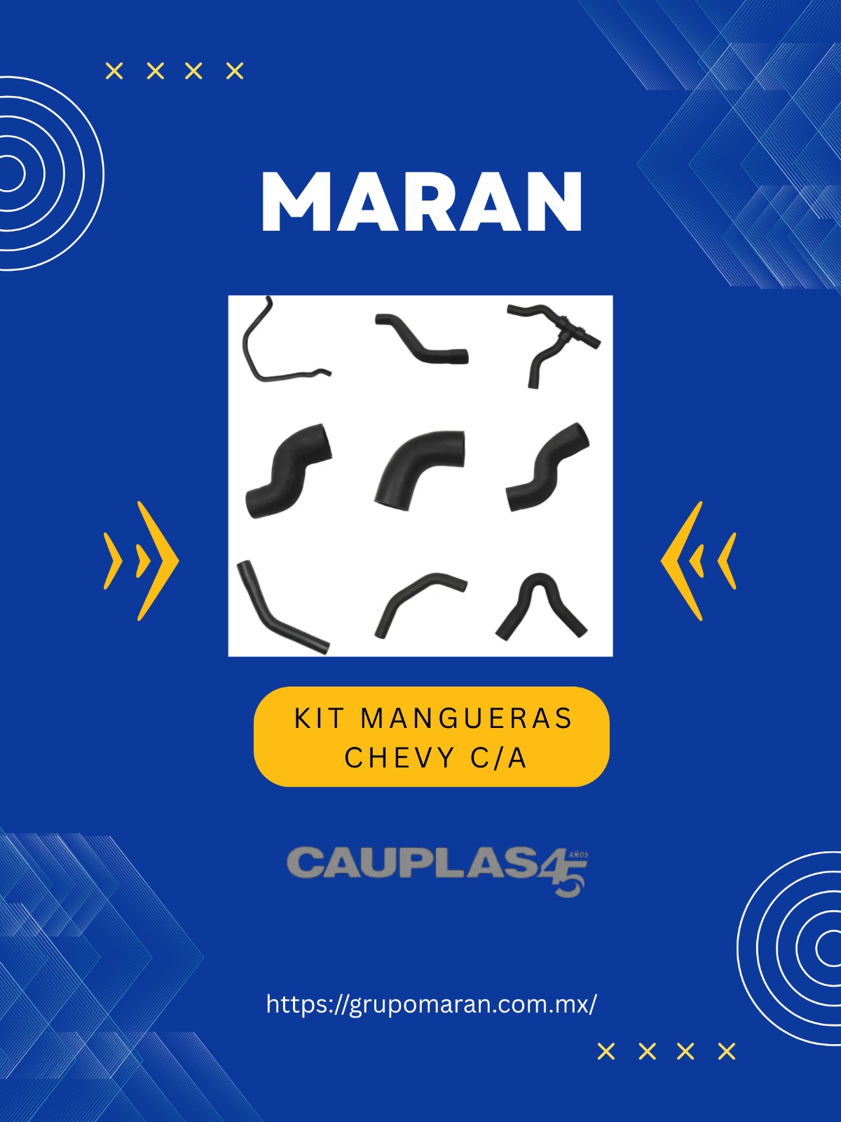 KIT DE MANGUERAS CHEVY C/ AIRE ACONDICIONADO1997-213