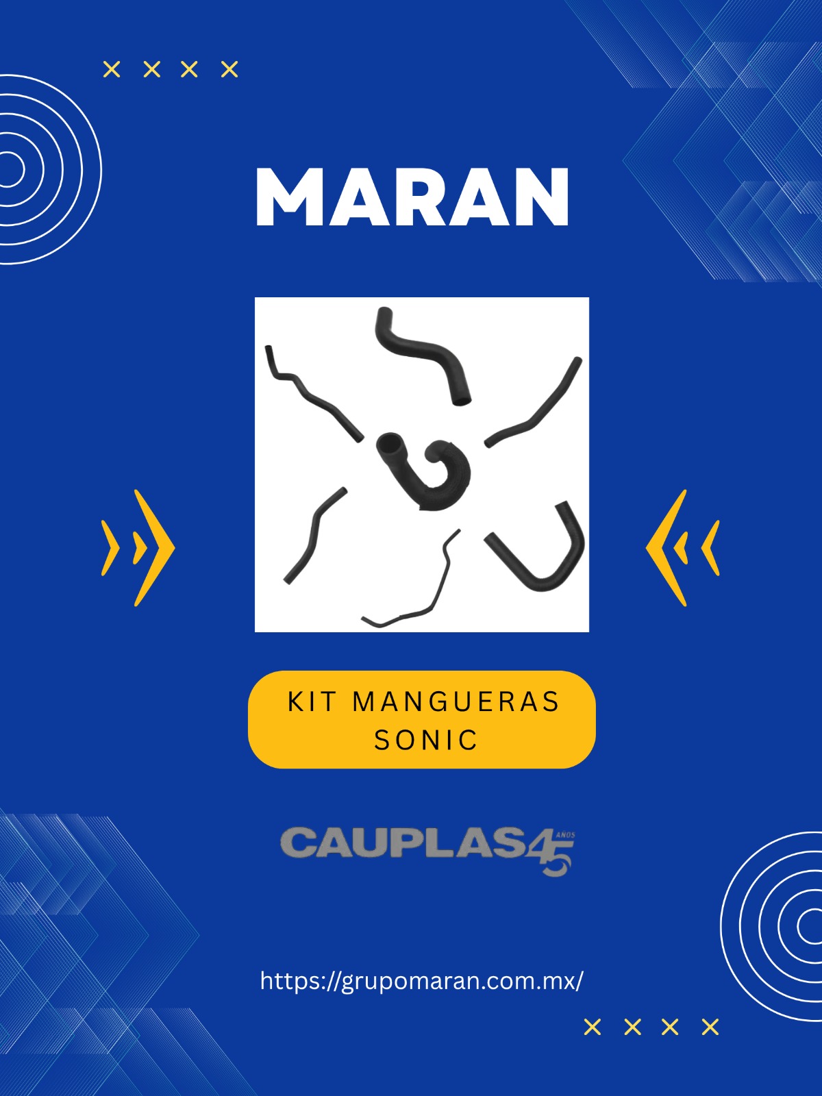 KIT DE MANGUERAS SONIC 2012-2017